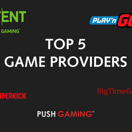 Top 5 beste online casino gameproviders van het jaar